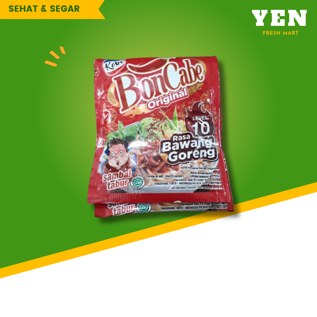 kobe boncabe level 10 rasa bawang goreng  5.5g