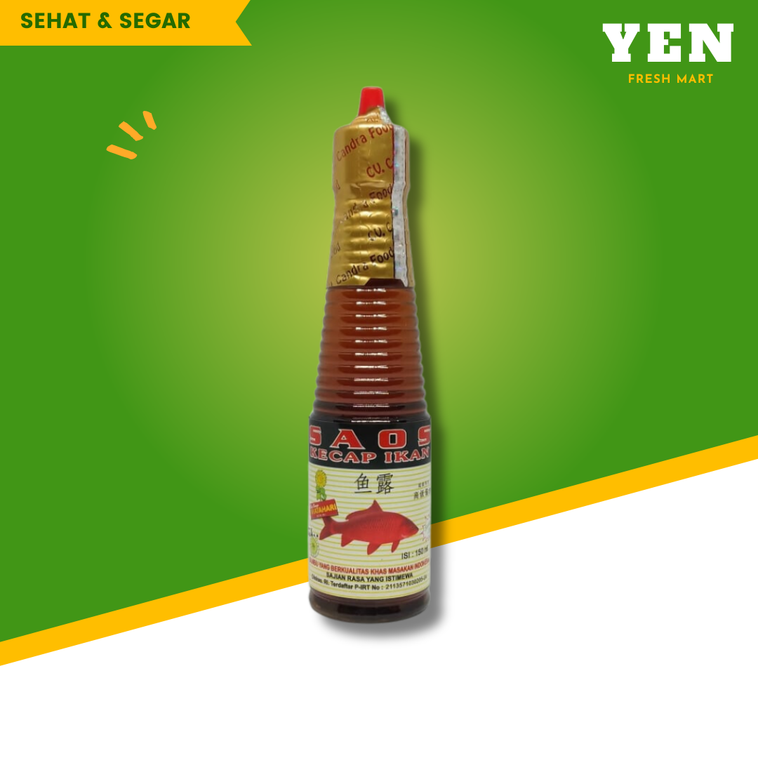 kecap ikan cap 3 bunga mawar botol 150ml